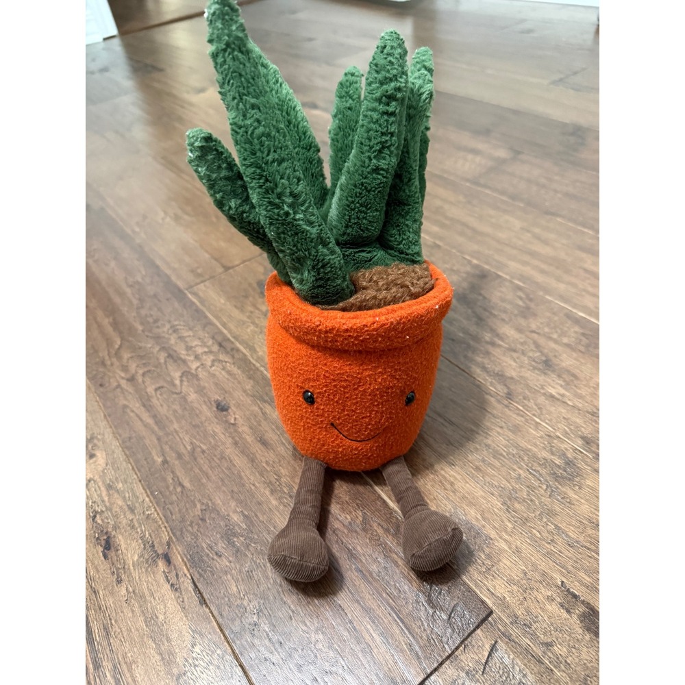 Jellycat Amuseable Yucca Plush Succulent Plant Orange Pot Stuffed Toy
